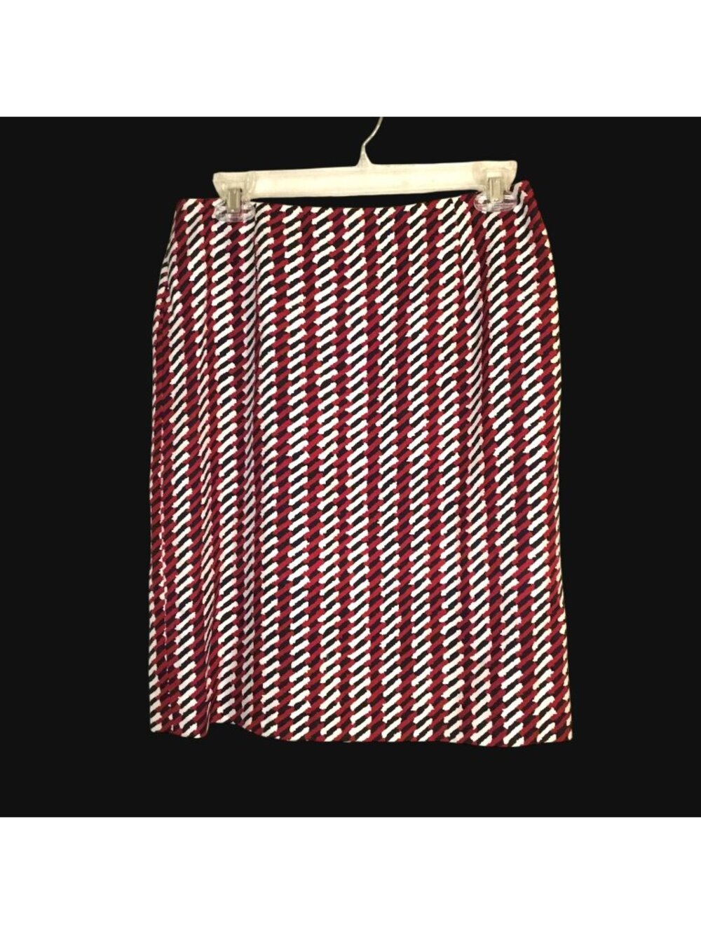 Ann Taylor Silk Lined Midi Skirt Career Wear Back Zipper Closure Ladies Size 6